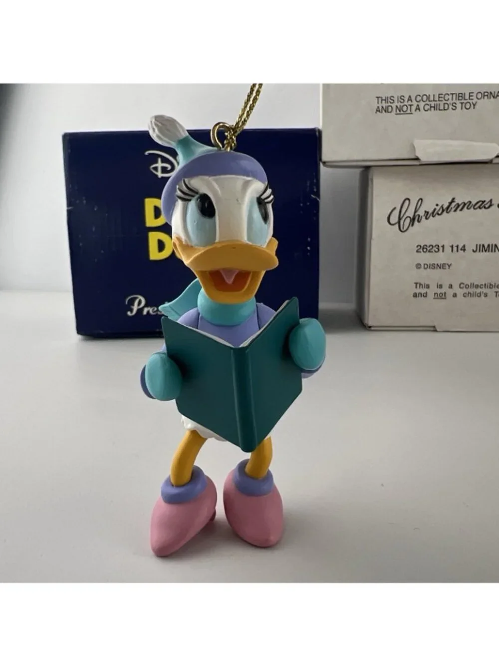 Disney Grolier Christmas Magic & Presidents Ornaments Minnie Daisy Jiminy Pluto